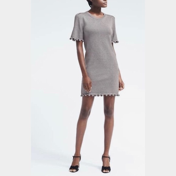 Banana Republic Dresses & Skirts - Banana Republic Pom-Pom Hem Shift Dress